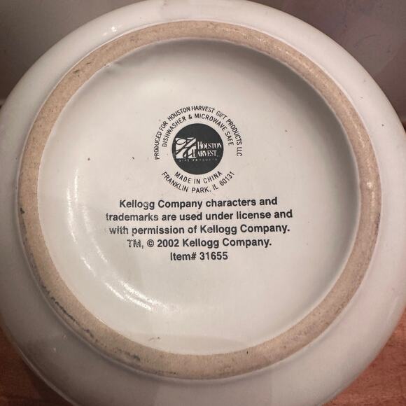 VTG Kellogg's Cereal Mascot Bowls Set of 3 Tony Tiger, Toucan Sam, Corny *Read - Picture 11 of 16